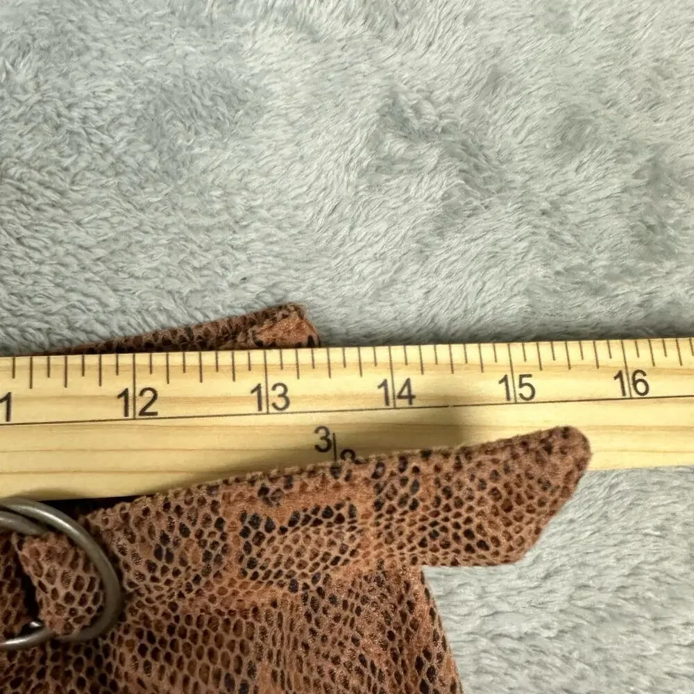 Free People‎ Size 2 Womens Tan Brown Midnight Magic Mini Skirt Snake Print
